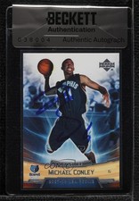 BAS 2007 Upper Deck NBA Rookie Box Set Mike Conley #6 Seal of Authenticity 3c7