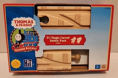 Thomas & Friends Wood Track - 3 1/2'' Switch Track - 2 pcs 99910 LC NEW