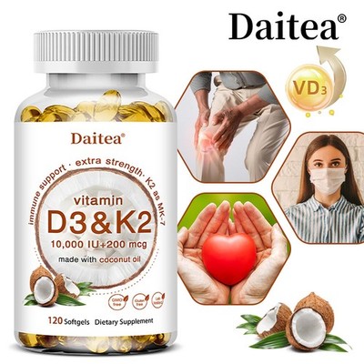 Vitamin K2 (MK7) D3-Ergänzung Softgel Gelenk Immungesundheit Knochengesundheit