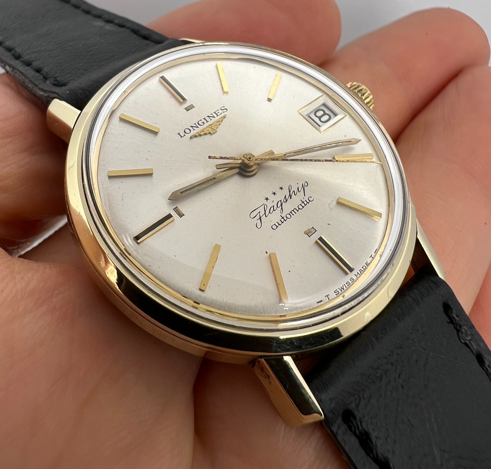 Vintage Longines Flagship Automatic Date Men's 35… - image 13