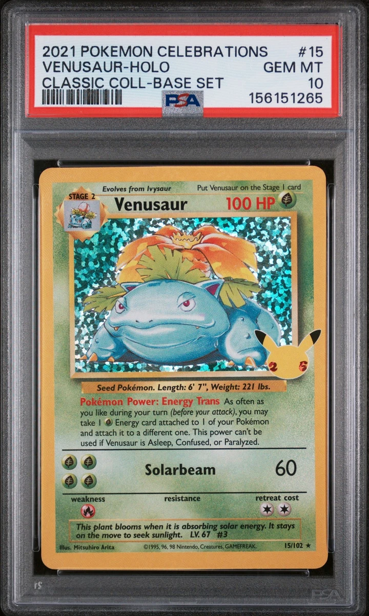 Collectible Individual Grade 10 Venusaur Pokémon TCG Card Games in