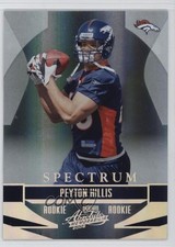 2008 Playoff Absolute Memorabilia Rookie Spectrum Black 18/100 Peyton Hillis 3q4