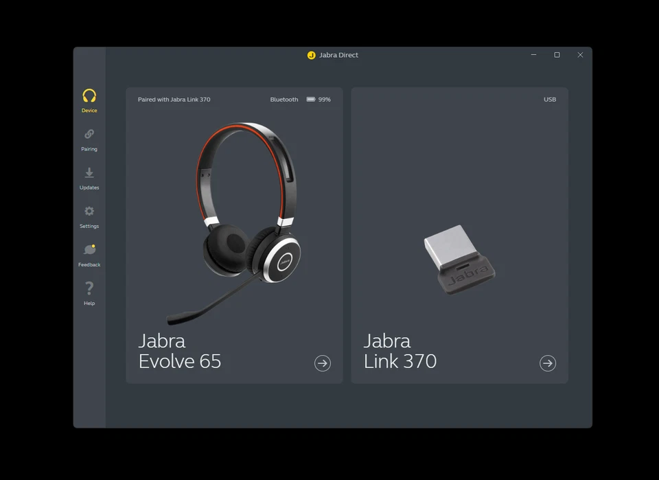Jabra Evolve 65 SE Microsoft Teams, Stereo Bluetooth-Headset/Kopfhörer, Link 370 - Bild 2 von 4