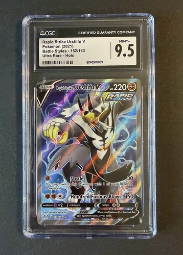 Pokemon Rapid Strike Urshifu V 2021 Battle Styles Holo 87/163 CGC Mint+ 9.5