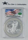 2025 AMERICAN SILVER EAGLE FIRST DELIVERY CAC MS70