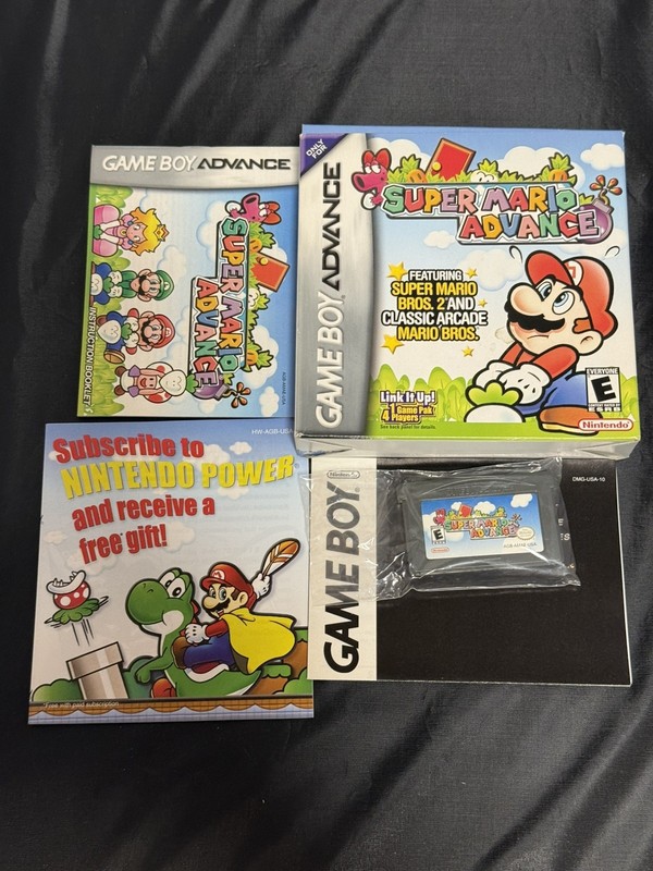Super Mario Advance (Nintendo Game Boy Advance, 2001) CIB Authentic Tested