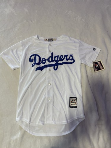 NWT Boys Cooperstown Collections LA Dodgers Size Youth Medium White Jersey $50
