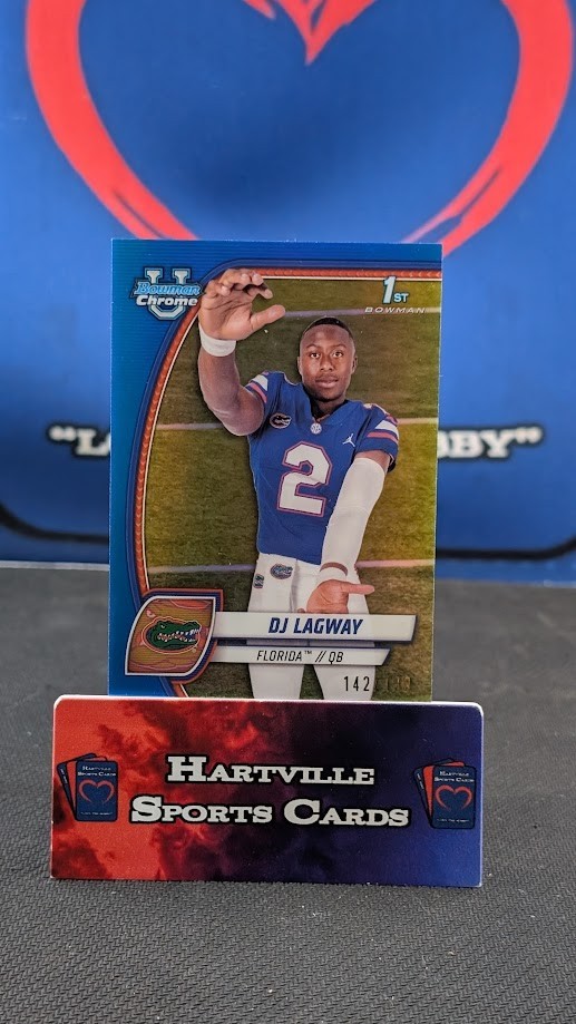 2024 DJ Lagway 1st Bowman U Chrome Blue Refractor /199 COLOR MATCH Florida