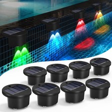 8 Pack Solar Pool Lights, Pool Lights for above Ground Pools, Pool Lights Solar