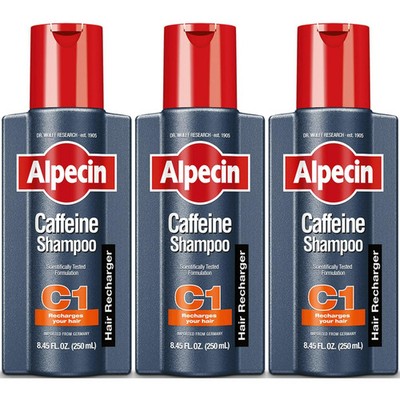 3-PACK Alpecin Caffeine C1 Shampoo 375 ml