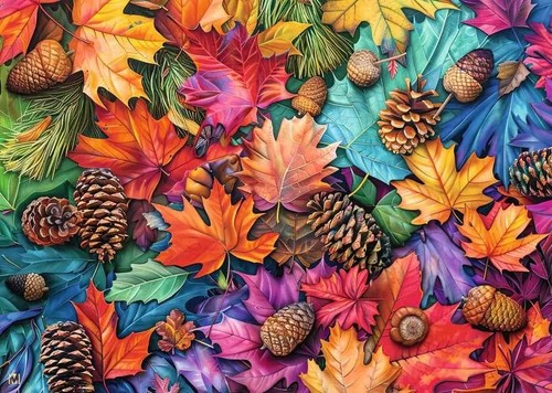 Ravensburger Autumn Riches 500 Pc Large Format Puzzle - NEW - FREE Shipping! - Picture 2 of 2