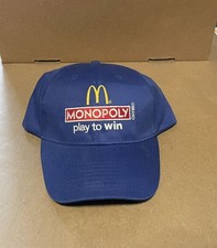 McDonald s Employee Monopoly Play to Win Baseball Trucker Cap Hat Blue 2012