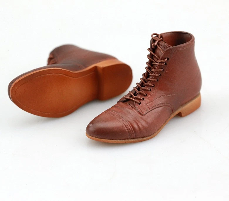 1/6 Hombre Marrón Plástico Zapatos Botas Modelo Ajuste 12 pulgadas HT PH TBL Figura de Acción Cuerpo Foto 3 de 4