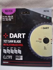165mm Metal Cutting Saw Blade 20mm Bore Dart PMC TCG 40 Teeth Cold Cut
