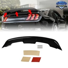Glossy Black For Ford Mustang GT350 GT500 2015-2020 Style ABS Trunk Spoiler Wing