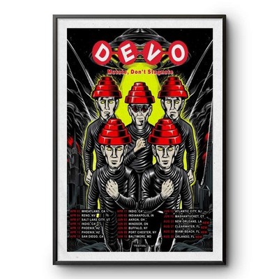 DEVO Band Mutate Dont Stagnate Tour 2026 Cities List For April Jun & Aug poster