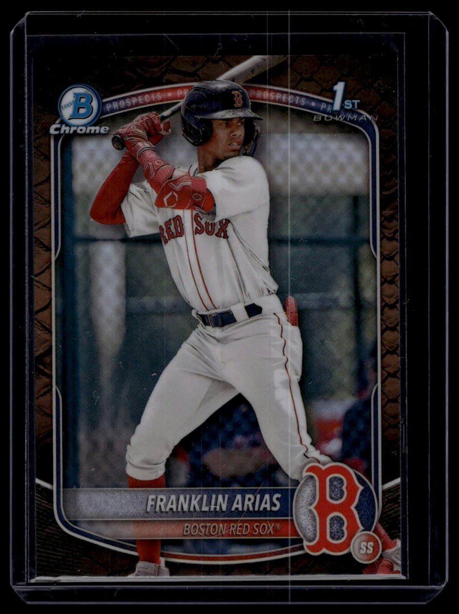 2025 Bowman #BCP-67 Franklin Arias Chrome Prospects Reptilian Refractor