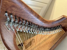 Triplett Harps - Bubinga Wood 25 String Irish Lap Harp. Made In USA