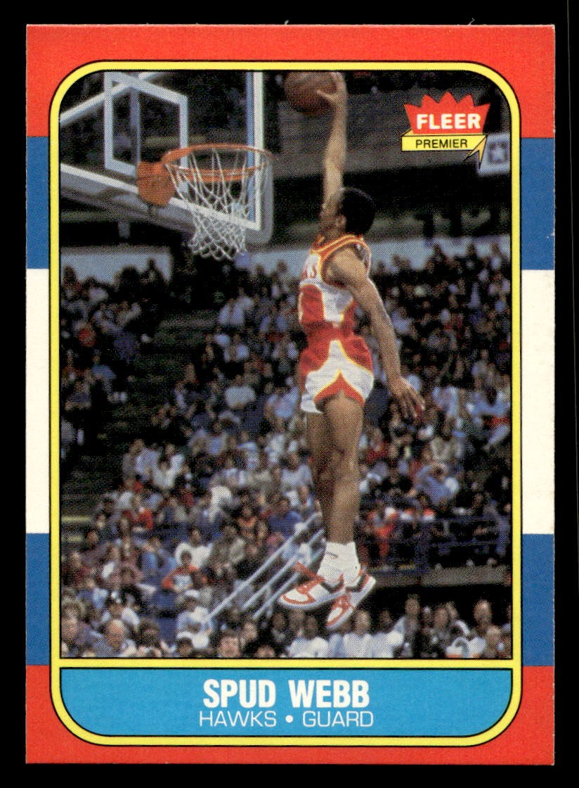 1986-87 Fleer #120 Spud Webb Atlanta Hawks RC MINT NO RESERVE!