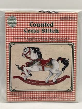 Janlynn Rocking Horse Counted Cross Stitch Kit 59-4 Gloria & Pat Design 12”x9”