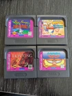 Lot of 4 Sega GameGear Game Cartridges Untested Garfield, Bugs Bunny, Lion king