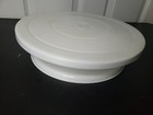 White Plastic Rotating Cake Turntable for Decorating, All Occasions — photo 1