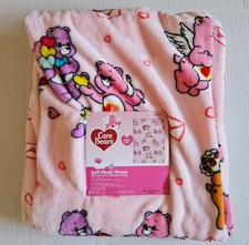 Plush Throw Blanket Care Bears/50in. X 70in.