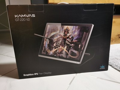Huion GT-220V2 Schwarz Grafiktablet mit Display 21.5  Monitor Display IPS Panel 