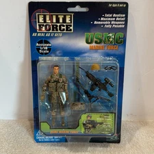 BBI 1:18 Blue Box Toys Elite Force USMC Marine Machine Gunner 2003 Action Figure