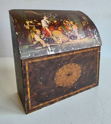 SELTENE ANTIKE WILLIAM CRAWFORD KEKSDOSE - HERVORRAGENDES BEISPIEL - SCHREIBWARENDOSE