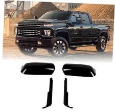 Tow Mirror Cover Cap Compatible with GMC Sierra/Chevrolet Silverado black