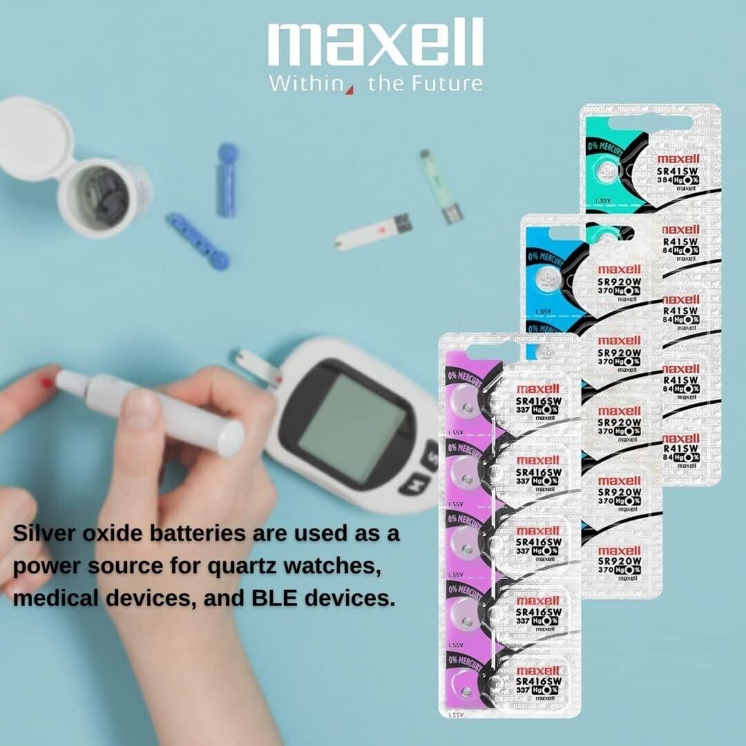 BATTERIE MAXELL 337 (SR416SW) - Swiss Forniture
