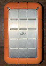 LaCie Rugged 250GB External Hard Drive USB Interface, Rugged, Orange/Silver