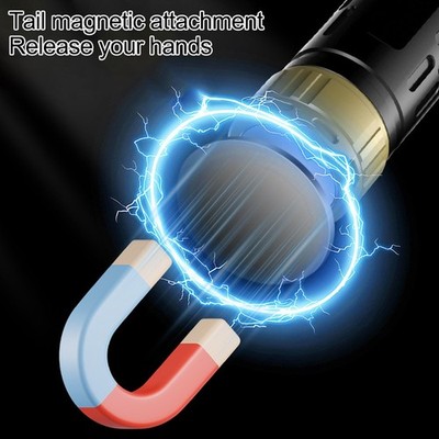 Tragbare Taschenlampe aus Aluminiumlegierung mit Doppelschaltern und 180 Grad Dr