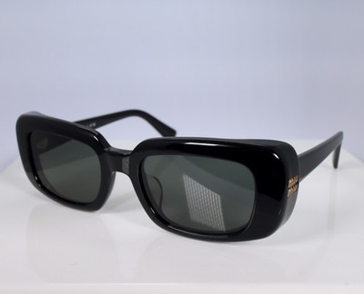 miu miu サングラス SMU 13N-A Miu Miu SMU B13 52mm Rêverie Rectangle Sunglasses in Black with