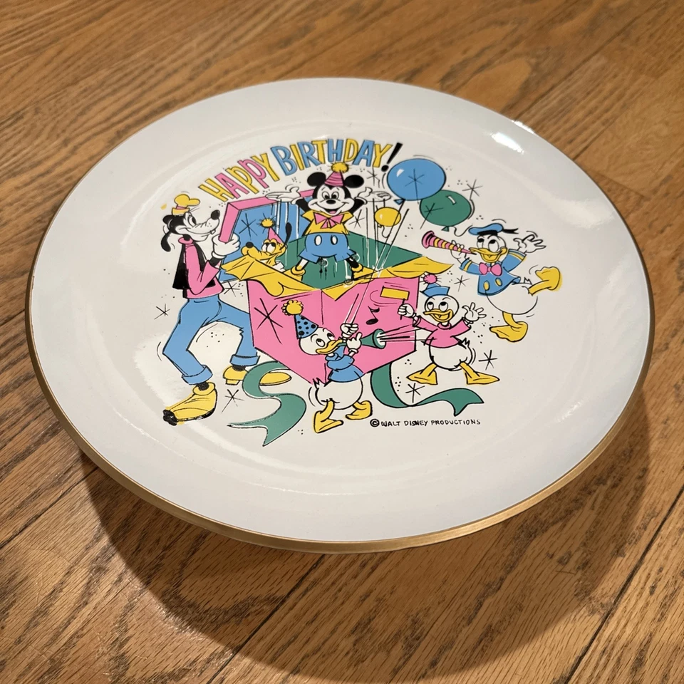 Plato giratorio feliz cumpleaños Mickey y Crew Schmid Brothers Foto 4 de 4