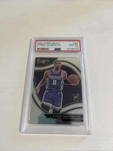 2020-21 Panini Select Courtside Tyrese Haliburton RC PSA 10 Pop 40