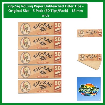 Natural Unbleached Filter Tips for Rolling - 250 Tips, Perfect for Every User