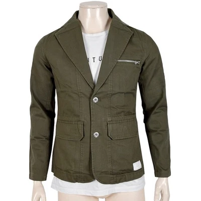 Adidas "David Beckham" Herren Sakko Military Jacke Canvas Cargo Armee Khaki Oliv - Bild 1 von 4