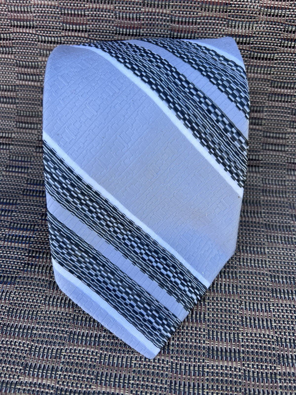 Vintage 60s 70s JC Penney Towncraft Wide Polyester Tie Disco Mod Strips Retro