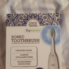 Guru Nanda Sig-nature Sonic Electric Toothbrush 5 Modes Rechargeable Timer