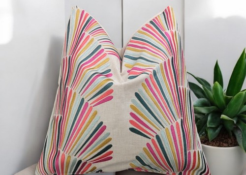 Decorative Cushion Cover Embroidered 50x50cm - Picture 2 of 9