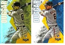 STEVEN DUGGAR 2019 TOPPS FIRE GOLD MINTED PARALLEL & BASE ROOKIE CARD 11 GIANTS 