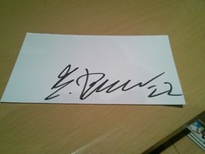 signed card of eintract frankfurt and germany u20s footballer elias baum