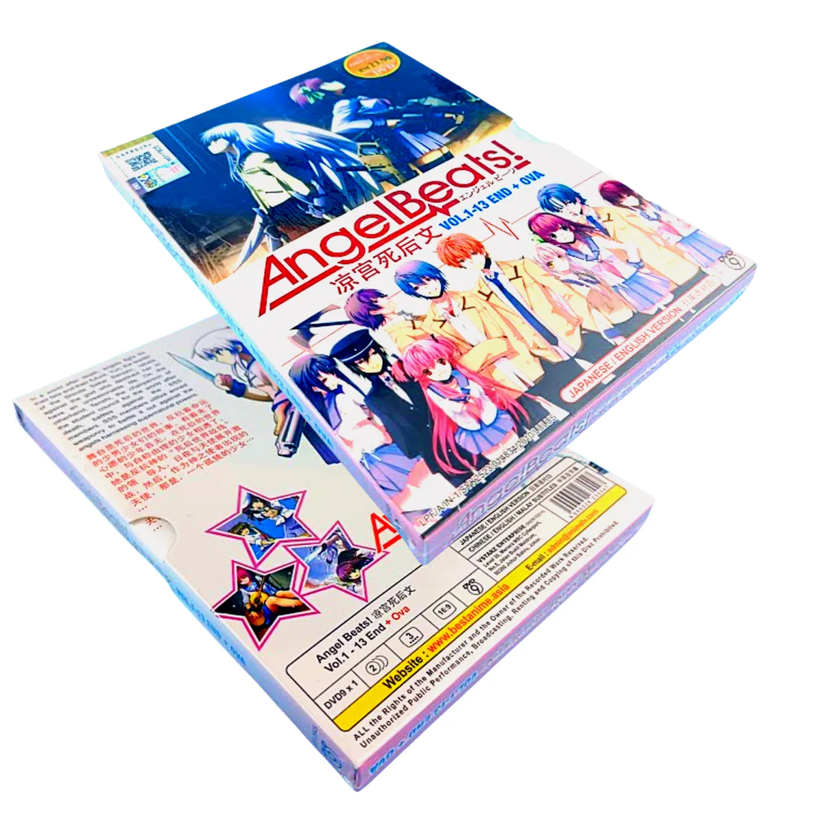 Angel Beats (Vol.1-13 End + OVA + ENGLISH Version)DVD Anime All