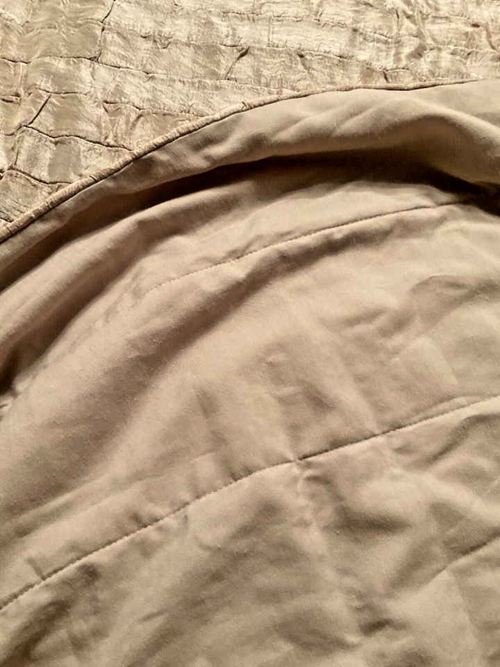 John Lewis Bedspread/Cover Shimmer Kingsize/SuperKingsize Ivory/Oyster