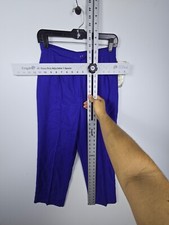 Tan Jay Dress Pants Women's Size 12 Blue Straight Leg Formal Classic Business