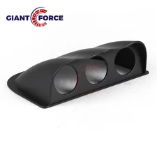 2" 52mm Triple 3 Hole Dashboard Dash Gauge Holder Pod Meter Mount Bracket Black
