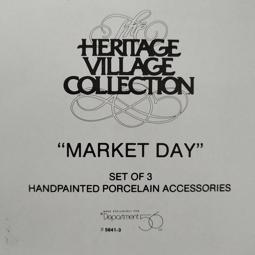 Dept 56 Market Day Set Of 3 Accessories #5641-3 - Picture 2 of 5