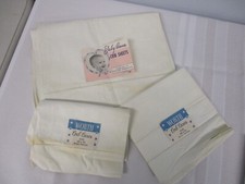 ANTIQUE COTTON BABY FLAT CRIB SHEET  2 WORTH BABY CRIB PILLOWCASES NEW w LABEL
